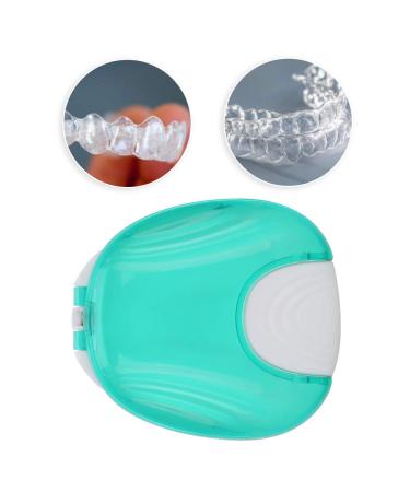 Portable Waterproof Orthodontic Retainer Suitcase | Travel Storage Container for Invisalign Braces & Prostheses (Blue) | Ideal for Adults - Buy Online on GoSupps.com