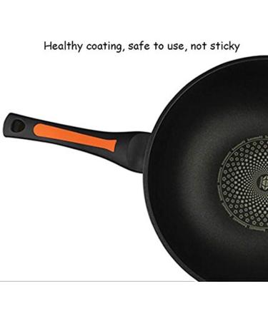 DameCo Wok Smokeless Pan Cookware Fry Pan Cookware 32cm Steamer for Frying Eggs Steak Pizza Nonstick Metal Utensil Saucepan with Lid Safe Frying Pan Frying Pan Interesting - Buy Online on GoSupps.com