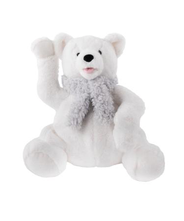 Saenger hot water bottle with cover warming animal | Polar bear Knut white
