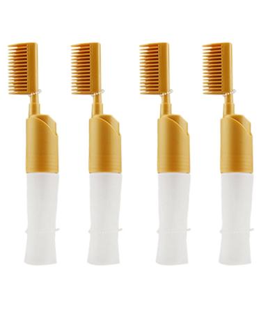 Balawin 4X Hair Dyeing Comb Hair Dyeing Brush with Bottle DIY Combing Salon Dyeing Baking Oil Brush Hair Dye Tool