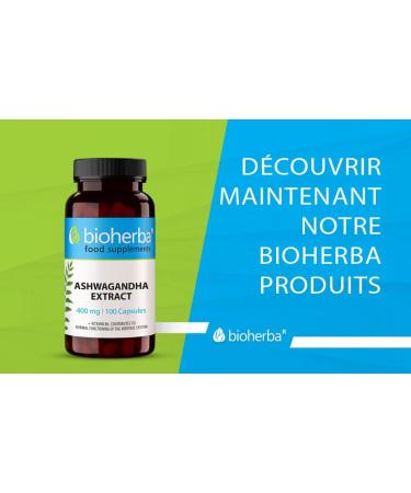 Ashwagandha 100 Capsules - High Dosage up to 1600 mg per day - Natural Dietary Supplement for Wellness Vitality and Cortisol Management - 'Ashwagandha from BIOHERBA - Buy Online on GoSupps.com