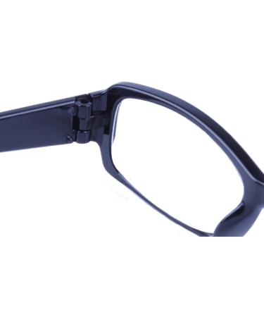 Inlefen Slim Rectangular Reading Glasses - Retro Vintage Eyeglasses for Men & Women | +4.00 to +6.00 | Stylish Black Frames - Buy Online on GoSupps.com