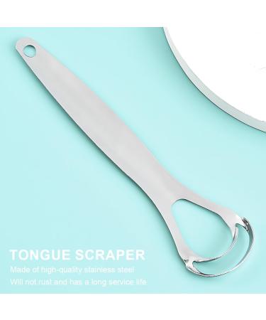 CPsyte Double Head Tongue Cleaner - Optimal Oral Hygiene & Bad Breath Relief | Travel-Friendly Metal Tongue Scraper for Adults - Buy Online on GoSupps.com