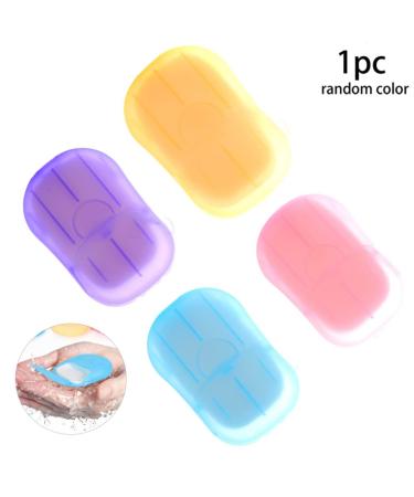 KUYYFDS Disposable Paper Soap Portable Mini Soap Case 20 Sheets Travel Washing Hand Bath Toiletry Paper Soap Sheets For Outdoor Camping Hiking(Random) Personal Care Products - Buy Online on GoSupps.com