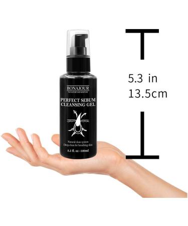 Vegan Beauty Blackhead & Whitehead Remover - BONAJOUR Sebum Cleansing Gel | Deep Pore Cleanse with Natural Ingredients - 3.5 fl. oz - International Shipping - Buy Online on GoSupps.com