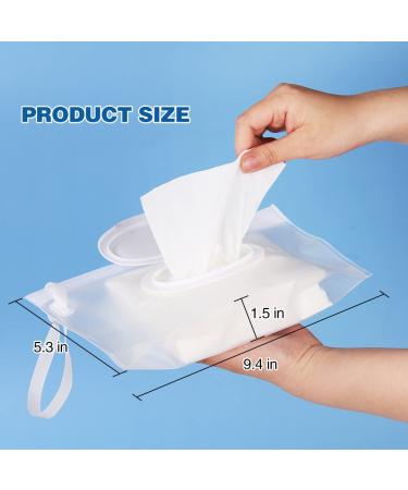 Susimond 6pcs Portable Wet Wipe Pouch Dispenser  Refillable Reusable Wipe Holder  Eco Friendly Baby Wipes Dispenser Container  Travel Wet Wipe Container for Travel  Strollers  Backpacks Clear - Buy Online on GoSupps.com
