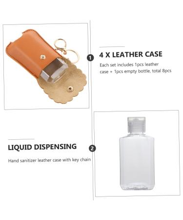 4 Pack Portable Hand Wash Bottle with Keychain - Refillable Bottle Covers for Easy Handwashing on the Go - Buy Online on GoSupps.com