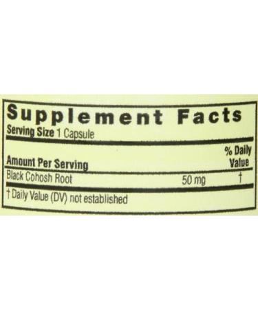Nature's Answer Black Cohosh 50 mg - Full Spectrum Herbal Supplement, 90 Veg Capsules - Buy Online on GoSupps.com