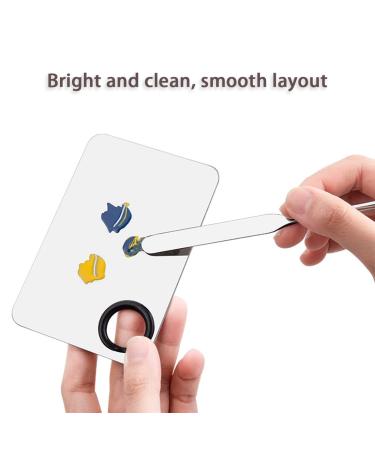 Korean Picasso Makeup Spatula Palette Set with Stainless Steel Mixing Spatula & Powder Puff for Liquid Foundation - Artist Nail Art Stirring Tool - Buy Online on GoSupps.com