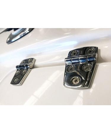 Marine Heavy Duty 316 Stainless Steel Shortside Offset Hinges 1-1/2 x 2-1/4 - Pair - Buy Online on GoSupps.com