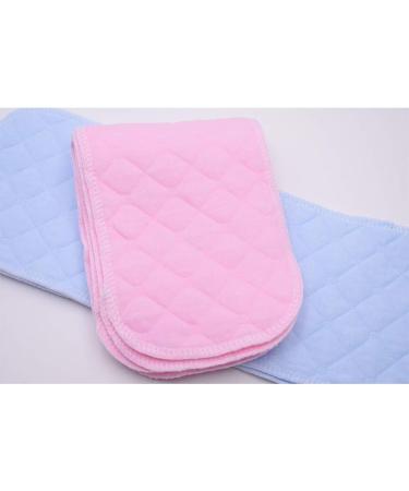 12Pcs Breathable Cotton Newborn Diaper | Reusable Washable Cloth Pads | Infant Soft Insert Nappy (3 Layers 32*12 cm) - Buy Online on GoSupps.com