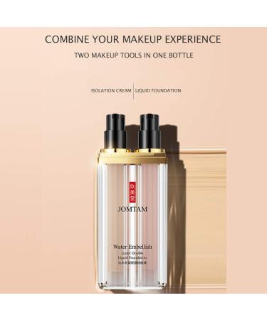 Waterproof Embellish Luster Double Liquid Foundation Cream - Long-Lasting Moisturizing & Nourishing with Natural Effect - Buy Online on GoSupps.com