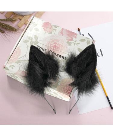 Furry Wolf Ears Fox Ears Cat Headband Lovely Plush Animal Hair Hoop Kawaii Anime Cosplay Headband Christmas Halloween (9) - Buy Online on GoSupps.com