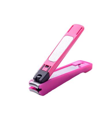 SVAASA Nail Clippers Adult Nail Clippers Stainless Steel Red White Nail Clippers 9.2 * 1.6cm Splash-Proof Finger Scissors (Color : Red)