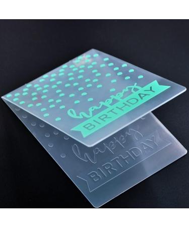 DDOUJOY Happy Birthday Plastic Embossing Folder for Card Making & Scrapbooking - 2101023 - Buy Online on GoSupps.com