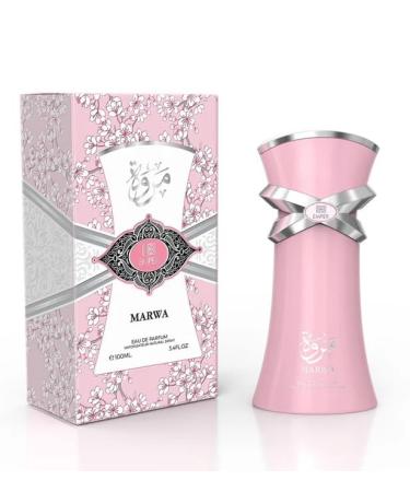 Marwa Eau de Parfum 100ml (3.4oz) for Women by Emper | Long-Lasting & Captivating Feminine Fragrance | Luxurious Floral Fruity & Warm Scent