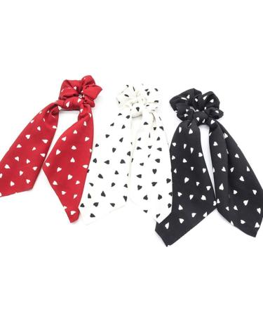 3-Pack Soft Chiffon Hair Ties for Women | Hair Tie Scarf Holders for Curly Ponytails & Headbands - Buy Online on GoSupps.com