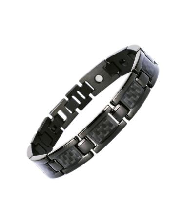 CEAEIS Meteorblack LVMPHVity Magnesium therapy bracelet magnetic lymph cleaning bracelet magnetic lymphatic tanning bracelet for men and women (black)
