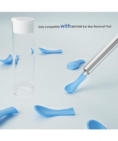 BAFOME Ear Cleaner Replacement Tips - Set of 6 Skin-Friendly Silicone Ear Wax Removal Accessories for Teens & Adults - Blue - Buy Online on GoSupps.com