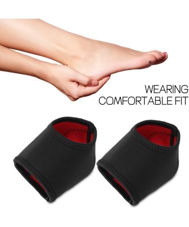 2 Pairs Moisturizing Heel Socks - Neoprene Compression Support for Dry Cracked Heels Pain Relief & Swelling Ease - Washable Ankle Brace - Buy Online on GoSupps.com