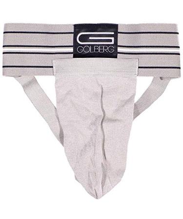GOLBERG G Jock Strap with Cup - Black and Gray Color Options - Size Options of X-Small, Small, Medium, Large and X-Large Gray X-Large / 42-50" Waist