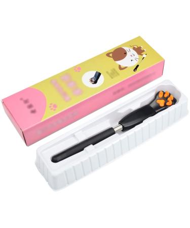 Back scratches silicone back scratches in cat scratches retractable practical household back scratches portable travel back massager for older people anti-itching artifact (color: ORA 22-62cm orange color