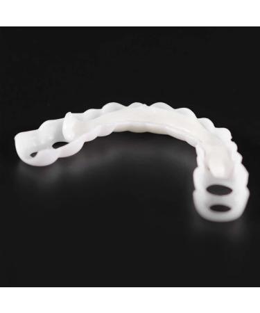 Pack of Easy-to-Clean White Artificial Braces - Top & Bottom Instant Veneers for Instant Confidence | International Shipping Available - Buy Online on GoSupps.com