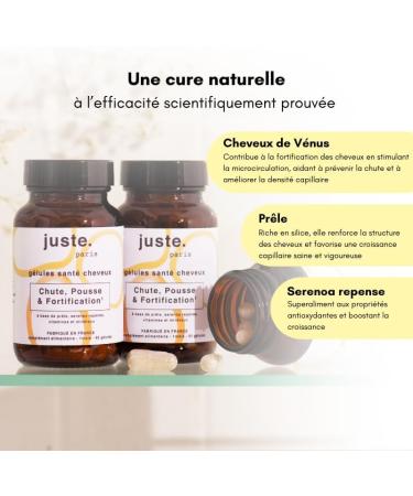 Lot de 3 Cure cheveux anti chute et pousse - Stimule la croissance et renforce le cuir chevelu - Pr vient la pertes Contient du zinc biotine magn sium cystine MSM G lules - Cure 3 mois - Buy Online on GoSupps.com