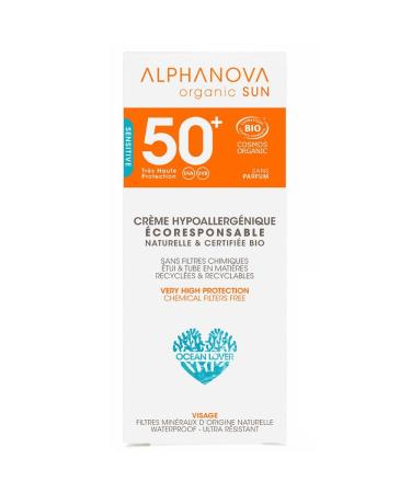 Alphanova Alphanova Hypoallergenic Face Sunscreen SPF 50+ 50ml.