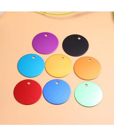 Milists 25 Pack Aluminum Alloy Round Blank Tags for Pet DIY - 3.5cm (1.4in) - Ideal Traction Rope Accessories - Buy Online on GoSupps.com