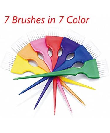 Rainbow Hair Coloring Dye Mixing Kit - Set of 7 Bowls and Brushes - Buy Online on GoSupps.com
