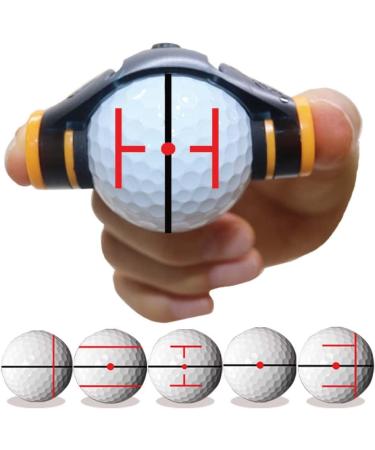 360 Degree Rotation Ball Liner Alignment Tool Kit - Golf Accessories with Triple 3 Line Golf Ball Marker, 2 Pens, and Hat Clip - Buy Online on GoSupps.com