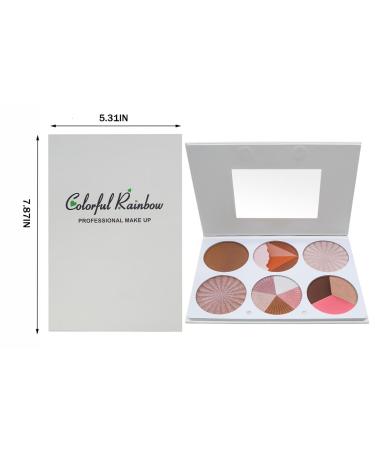 6 Color Highlighting & Contouring Palette | Compact Shimmer Bronzer & Pearlized Formula for Flawless Skin | International Shipping Available - Buy Online on GoSupps.com