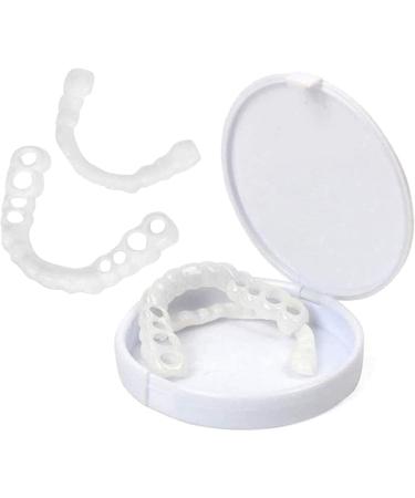 Pair Snap-On Teeth Veneers for Men & Women | Perfect Fake Tooth Denture Kit for a Confident Smile - Buy Online on GoSupps.com