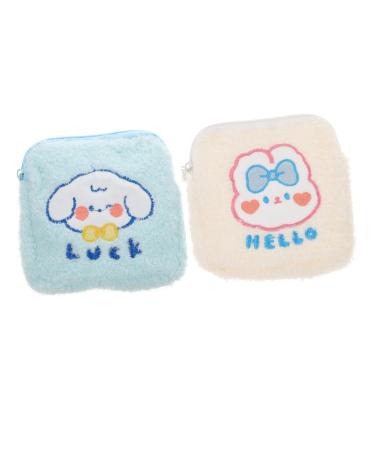 Gleavi 2st storage bag for women's bandages tampon holder Small period pocket wallet pocket for breastfeeding mats for girls.