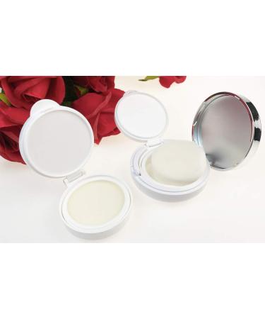 Luxurious Refillable Powder Taper Box - Portable Makeup & Liquid Primer Container with Air Cushion Sponge & Mirror - 15ml - Buy Online on GoSupps.com