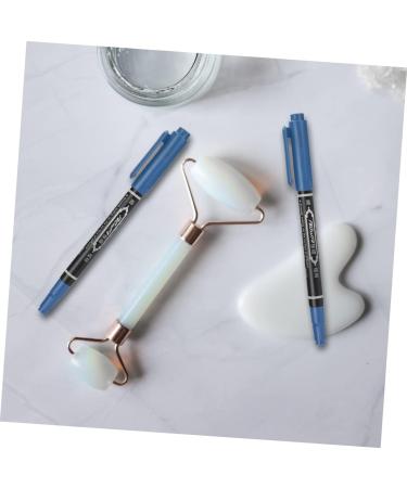 Hemoton 6pcs Eyebrow Marker Pen Eyebrow Pen Surgery Marker Pen Pen Cosmetic Portable 13.9x1.8cm Blue - Buy Online on GoSupps.com
