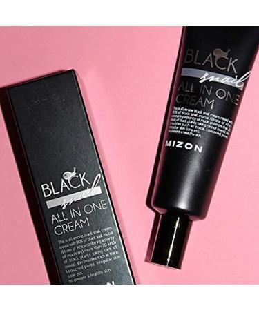 MIZON Black Snail All In One Cream - Premium Korean Skin Care for Intensive Repair and Moisturizing - Snail Mucin Extract for Wrinkle and Firming Care - 35ml - Buy Online on GoSupps.com