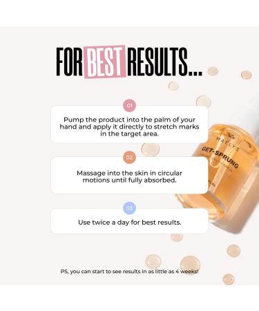 MA LYS Cosmetics GET-SPRUNG Enriched Stretch Mark Oil - Reduce Stretch Marks & Improve Skin Tone - International Shipping Available - Buy Online on GoSupps.com