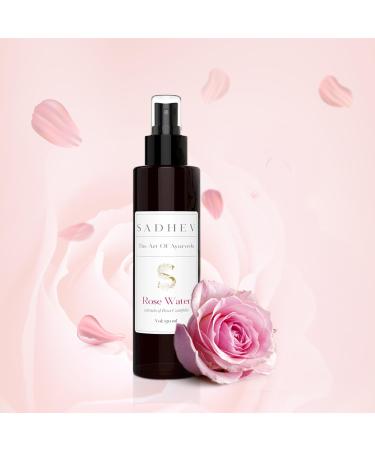 Buy Sadh ev 100% Organic Rose Water Face Mist 150ml - Glowing Pore Tightening Toner - International Shipping Available - Buy Online on GoSupps.com