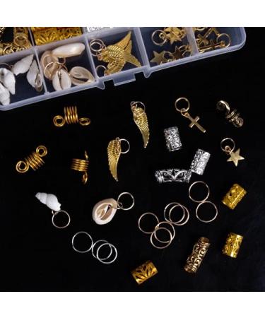 Pinsheng 159-Piece Aluminum Hair Coil Dreadlocks Accessories | Dreadlocks Jewelry Cuffs & Clips for Braids Decoration - Buy Online on GoSupps.com