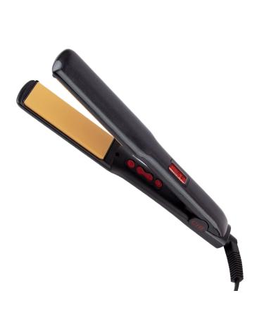 CHI G2 Professional Hair Straightener Titanium Infused Ceramic Plates Flat Iron | 1 1/4" Ceramic Flat Iron Plates | Color Coded Temperature Ranges up 425F | For all hair types | Includes Thermal Mat