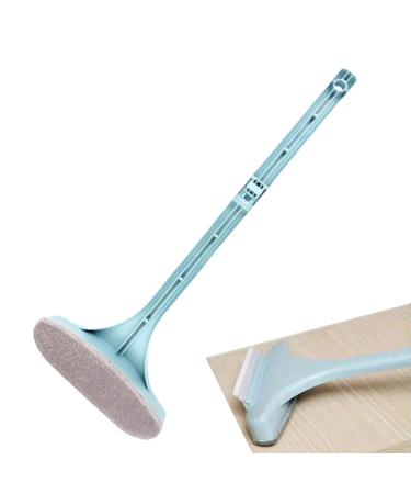 Generic Glass Screen Scraper | Glass Cleaning Scraper Reusable Glass Cleaner Tool Mesh Screen Cleaner Washing Equipment For Wardrobes Sofa Countertops Cabinets Screen Blue