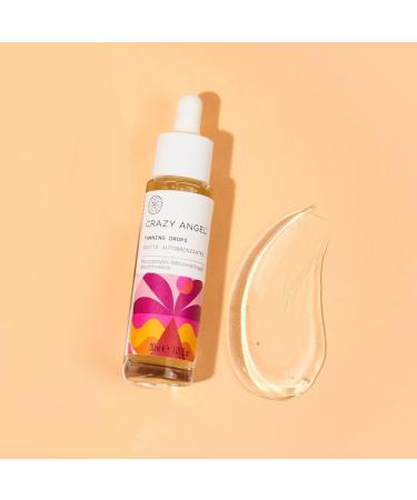 Crazy Angel Vegan Tanning Drops. Buildable Pigmented Tanning Drops for Moisturiser. Made in UK. 30ml. - Buy Online on GoSupps.com