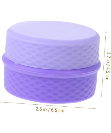 minkissy 1 Set Cream Box Small Cream Container Cosmetic Empty Jar Cream Jar with Sealed Lid Makeup Cream Jar Lip Scrub Container Lip Scrub Jar Travel Storage Box Silica Gel Airless Purple 6.5X6.5X4.5CM Purple - Buy Online on GoSupps.com