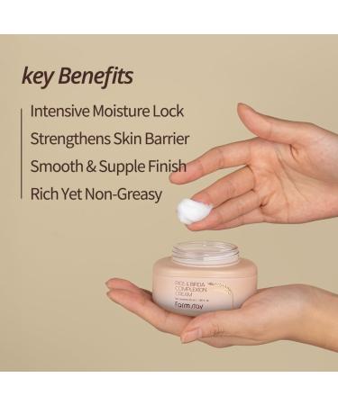 FARMSTAY Rice & Bifida Complexion Cream Dark Spots Remover Correcting with Niacinamide Skin Barrier Repair for Glow Skin Rice Moisturizer for Face for Women & Men Korean Skin Care 4.05 Fl. Oz. - Buy Online on GoSupps.com