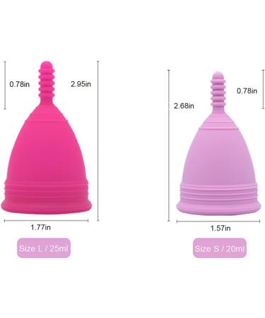 Buy M Muncaso Period Menstrual Cup - Soft & Flexible Reusable Medical Silicone Cup (L Pack of 2) - Eco-Friendly Menstruation Solution - Buy Online on GoSupps.com