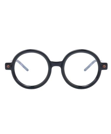 AOOLIA Reading Glasses Large Ice Cream Round Glasses Men Women Spring Hinges Black/White 1 Diopter