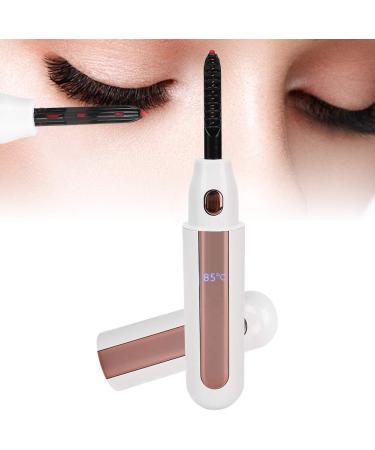 Qukaim Eyelash Curling Tool Electric Eyelash Curler Fast Heating Natural Curling Tool Long Lasting White - Buy Online on GoSupps.com