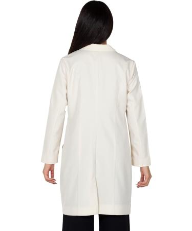 Professional Fitted Women's Lab Coat - Beige, Small - 38 Long, 5 Pockets - Ideal for Medical & Science Use - Buy Online on GoSupps.com